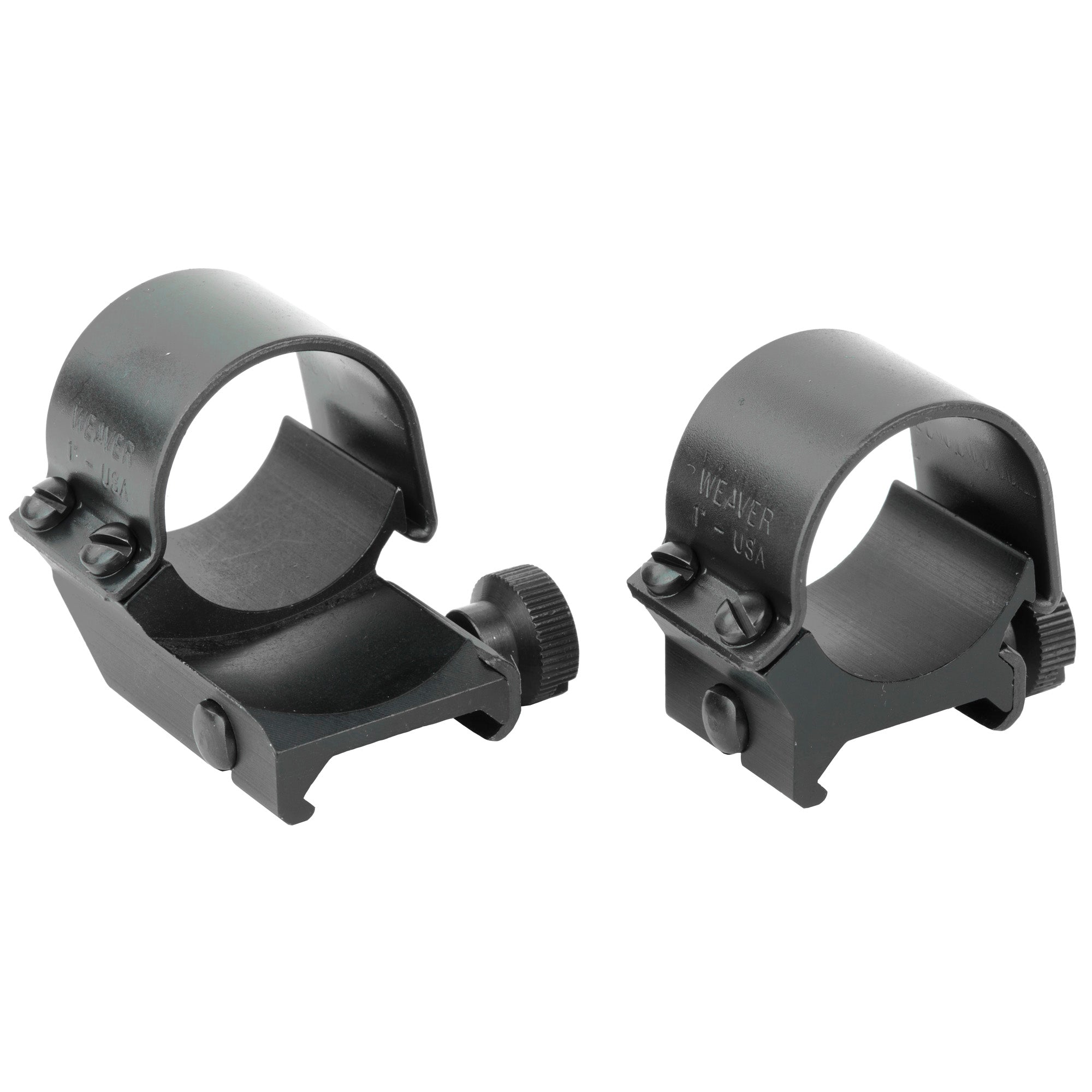 Weaver Detach Top Mount Rings, Medium Size, Black - Model 49091