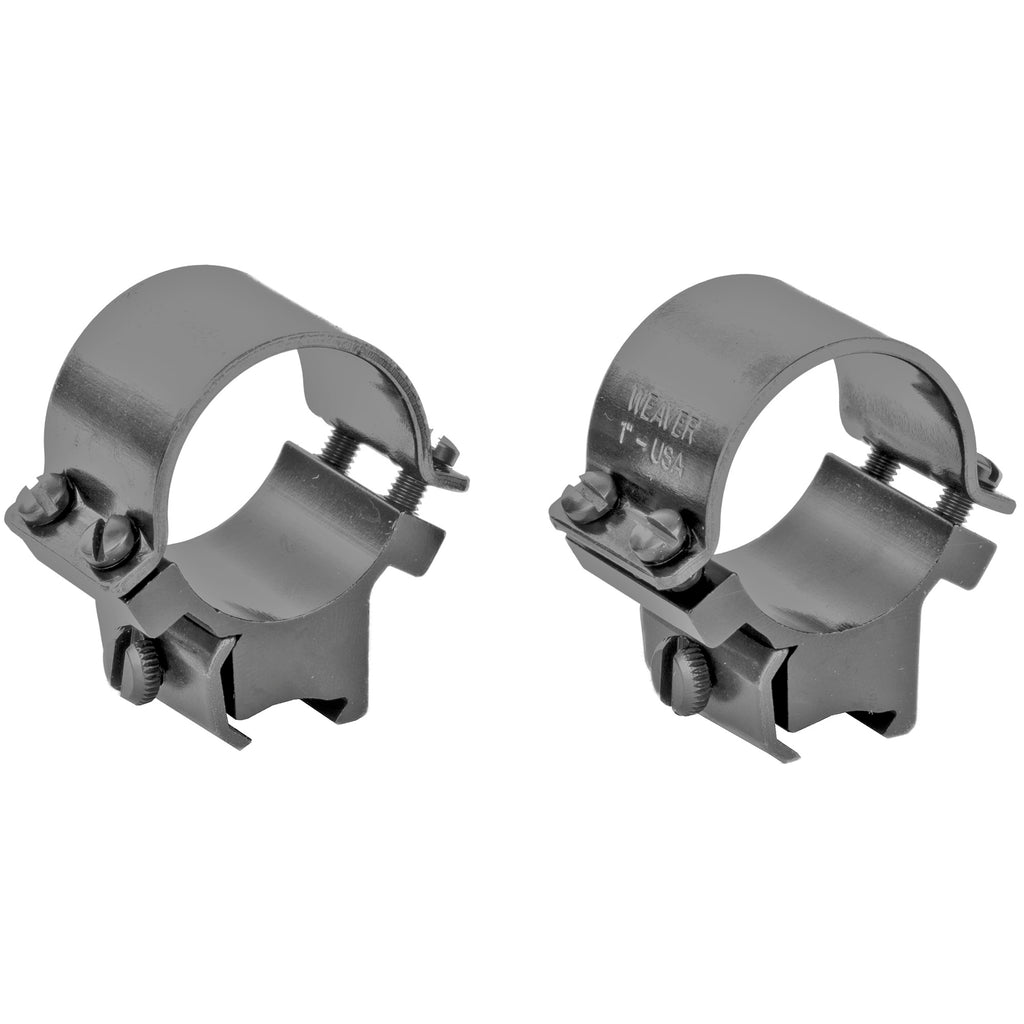 Weaver Sure Grip Tip-Off Scope Rings, Size 1 for .22 Rifles - Black