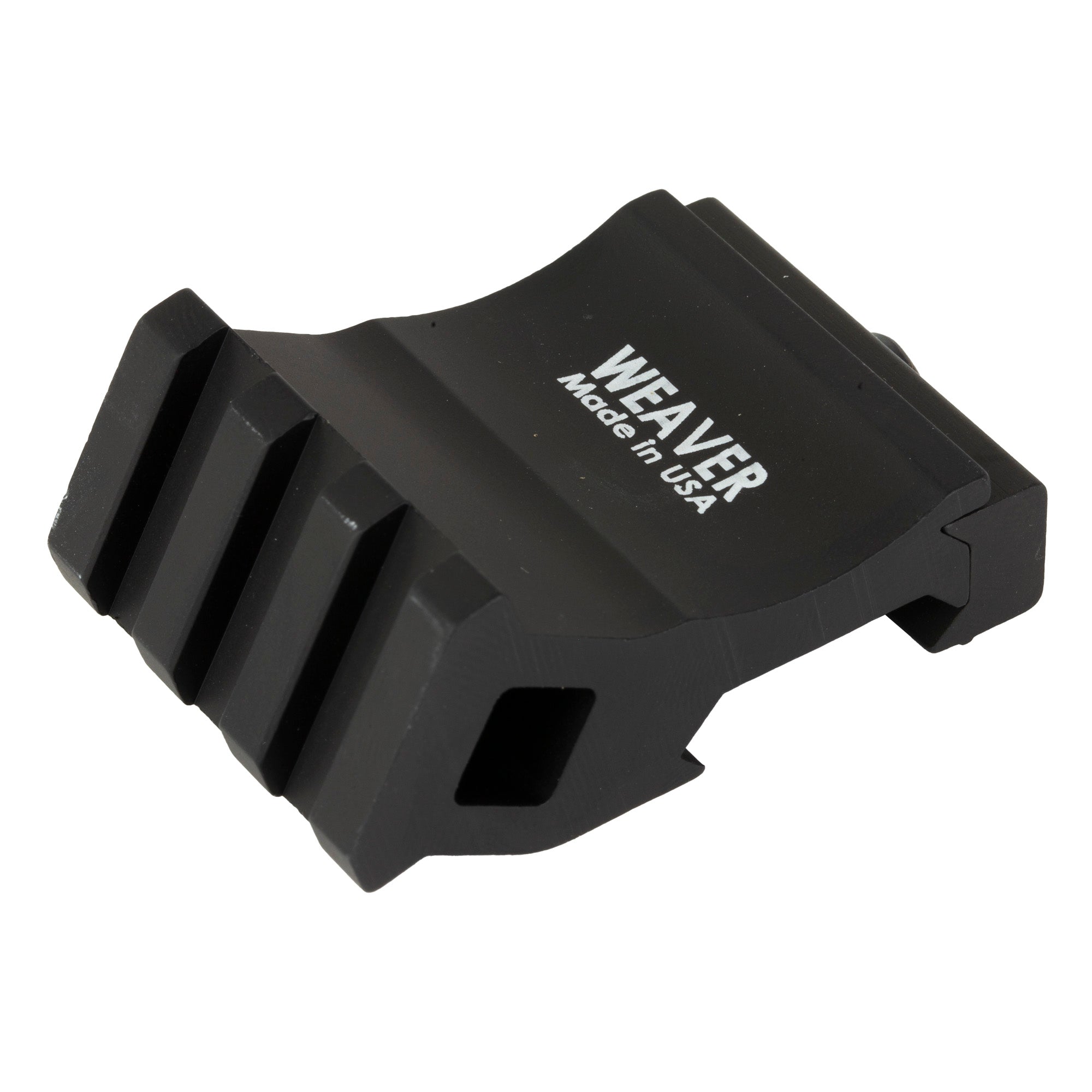Weaver Offset Rail Adapter - Black for Picatinny Rail Accessories and Red Dot Mounting