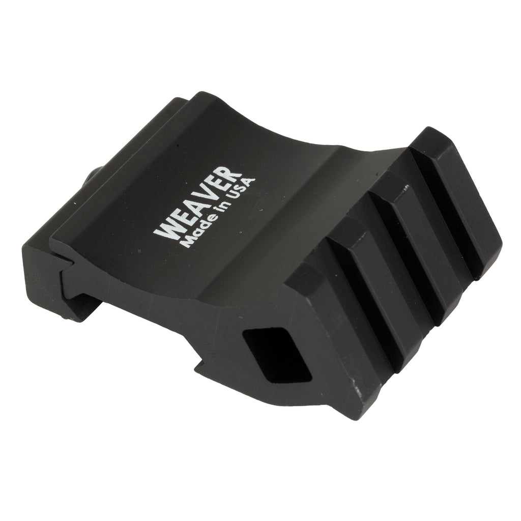Weaver Offset Rail Adapter - Black for Picatinny Rail Accessories and Red Dot Mounting
