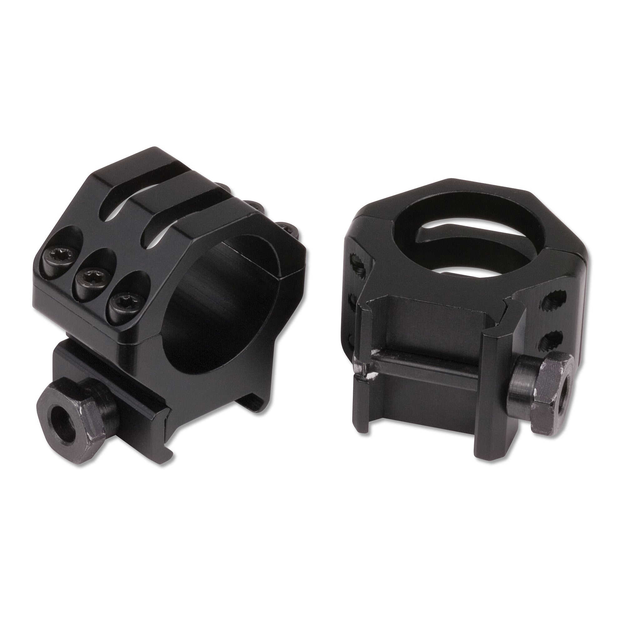 Weaver Tactical 6-Hole Picatinny Rings - Extra High Black, Model 99690