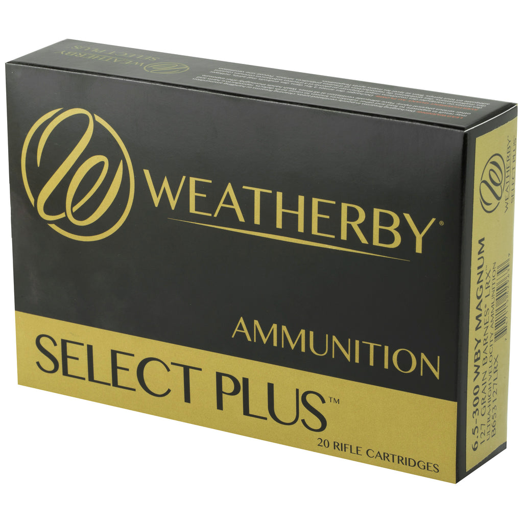 Weatherby Select Plus 6.5-300 Weatherby Magnum LRX Ammo - 127 Grain, 20 Rounds