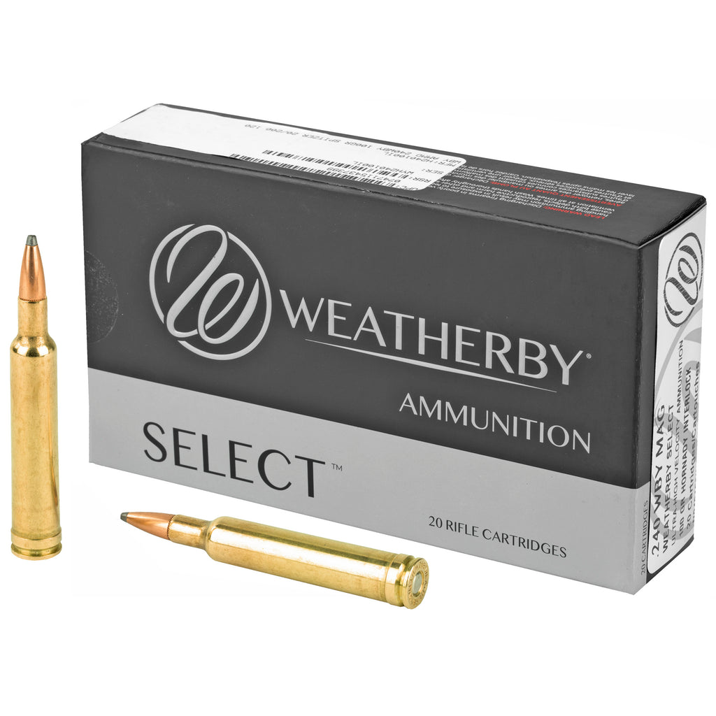 Weatherby 240 Weatherby Magnum 100-Grain InterLock Ammo (20 Rounds per Box, 200 per Case)