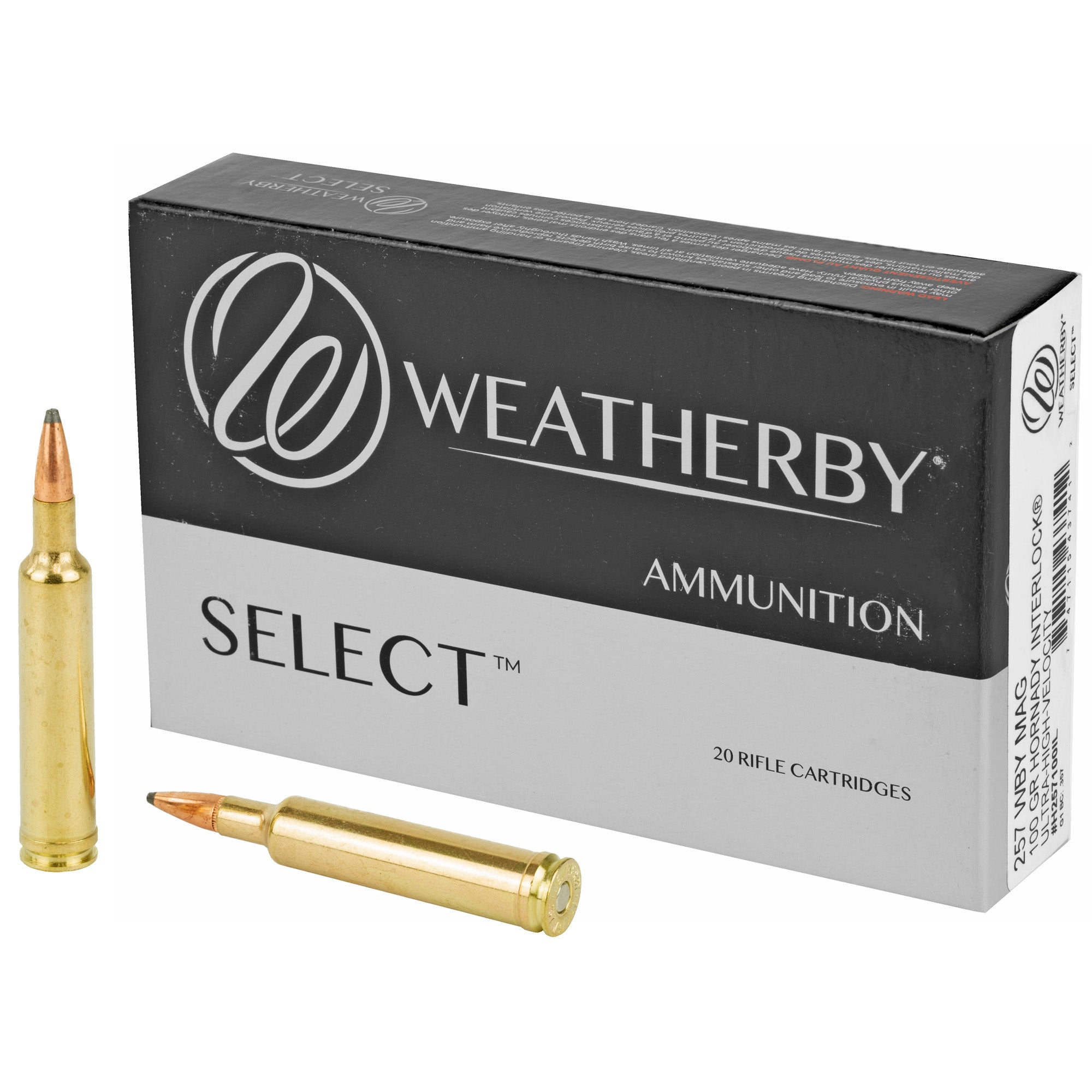 Weatherby Select 257 Weatherby Magnum 100 Grain InterLock Ammunition - 20 Rounds