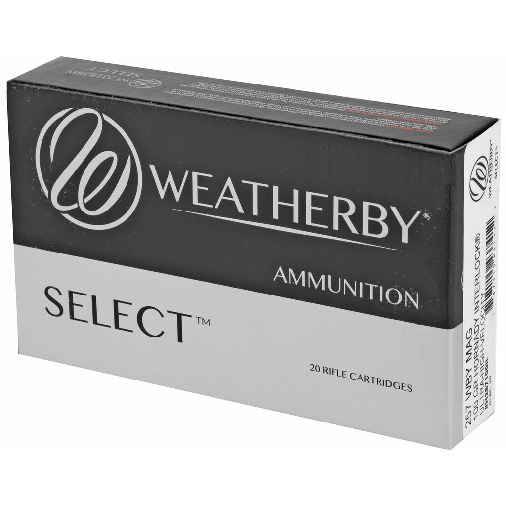 Weatherby Select 257 Weatherby Magnum 100 Grain InterLock Ammunition - 20 Rounds