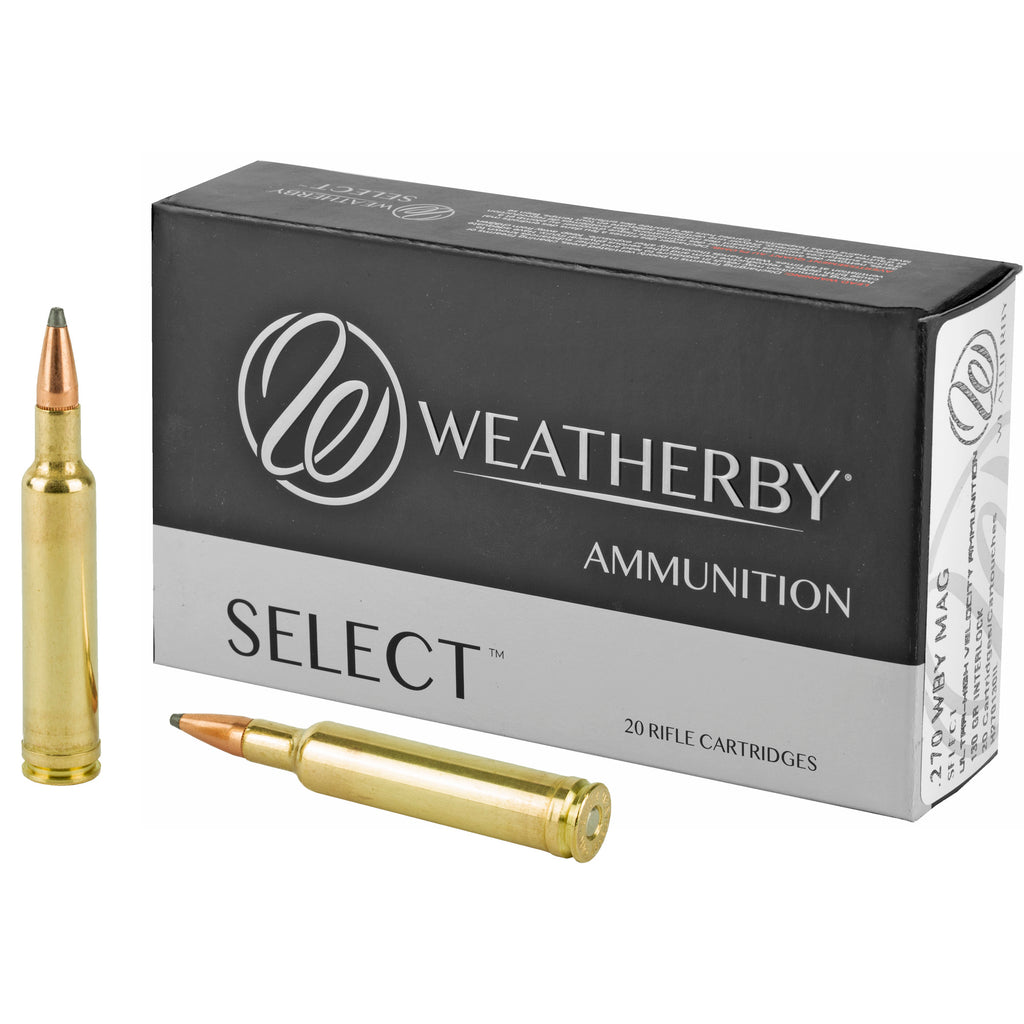 Weatherby 270 Weatherby Magnum 130 Grain InterLock Ammunition (20 Rounds per Box, 200 per Case)