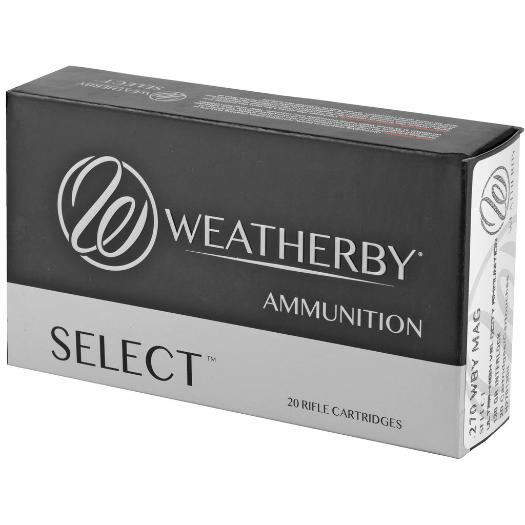 Weatherby 270 Weatherby Magnum 130 Grain InterLock Ammunition (20 Rounds per Box, 200 per Case)