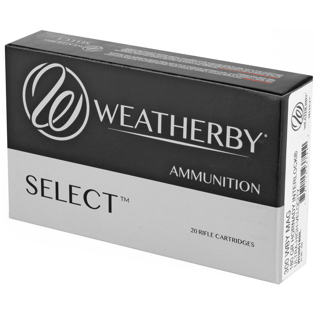Weatherby 300 Weatherby Magnum 180-Grain InterLock Ammo - Select Series, 20 Rounds per Box
