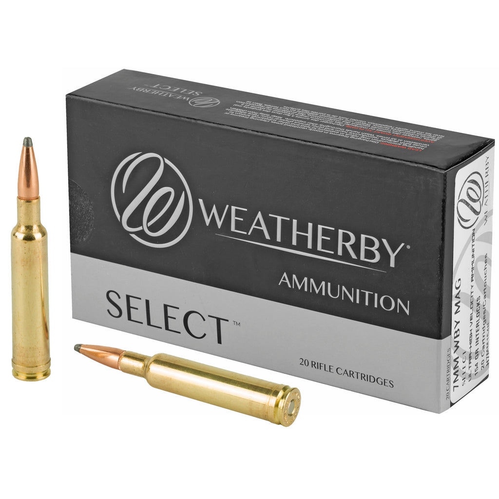 Weatherby 7mm Weatherby Magnum Select InterLock Ammunition - 154 Grain, Box of 20