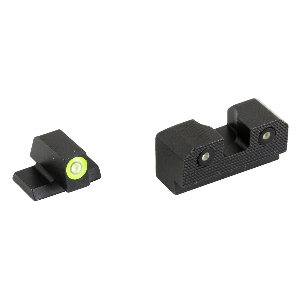 XS Sights R3D 2.0 Night Sights for Canik TP9SF – Green Dual-Illuminated Tritium Front and Serrated Blacked-Out Rear