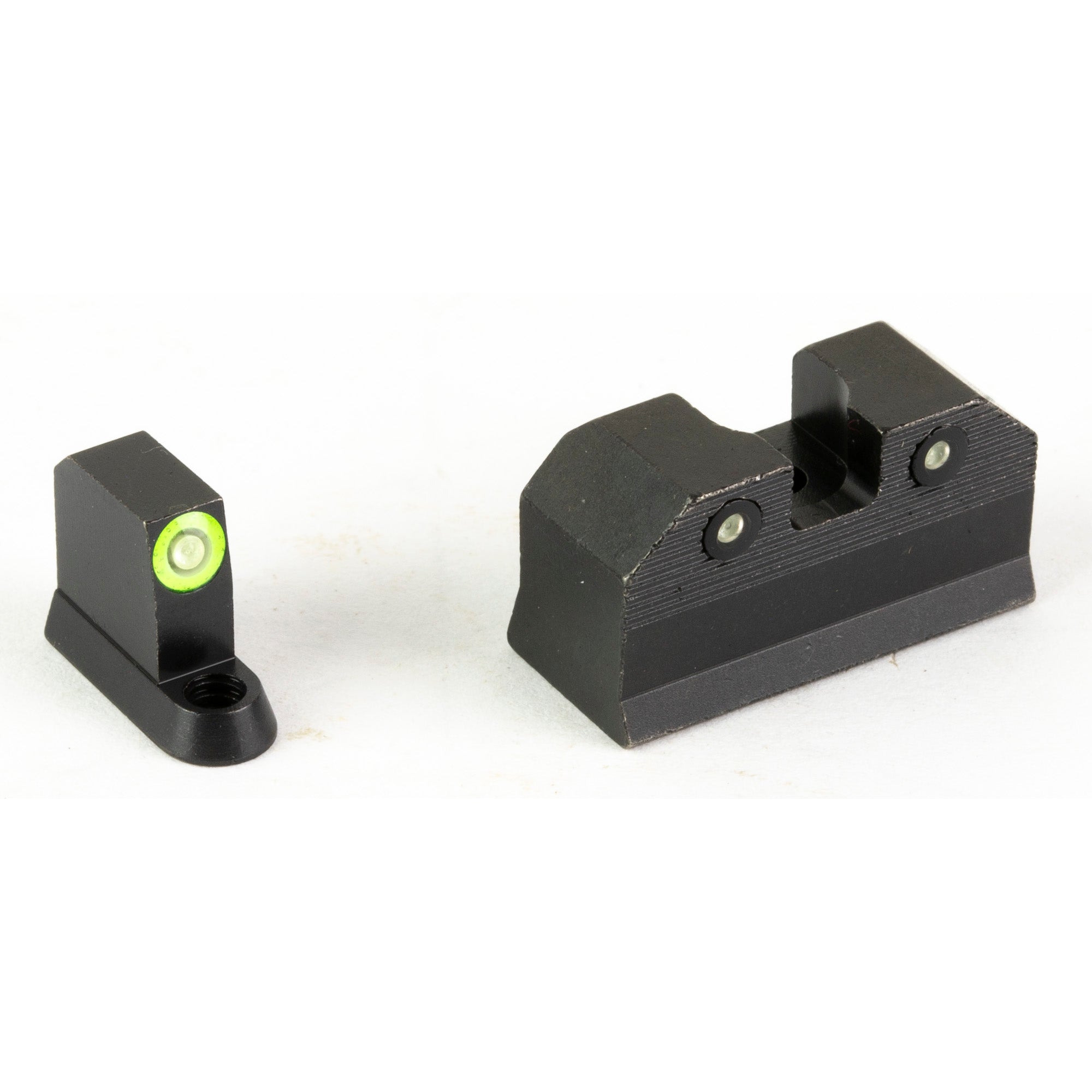 XS Sights R3D 2.0 Night Sights for CZ P10 – Green Tritium Front and Serrated Blacked-Out Rear