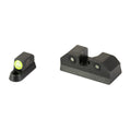 XS Sights R3D 2.0 Night Sights for CZ P10 – Green Illuminated, Dual Tritium Front and Serrated Blacked-Out Rear