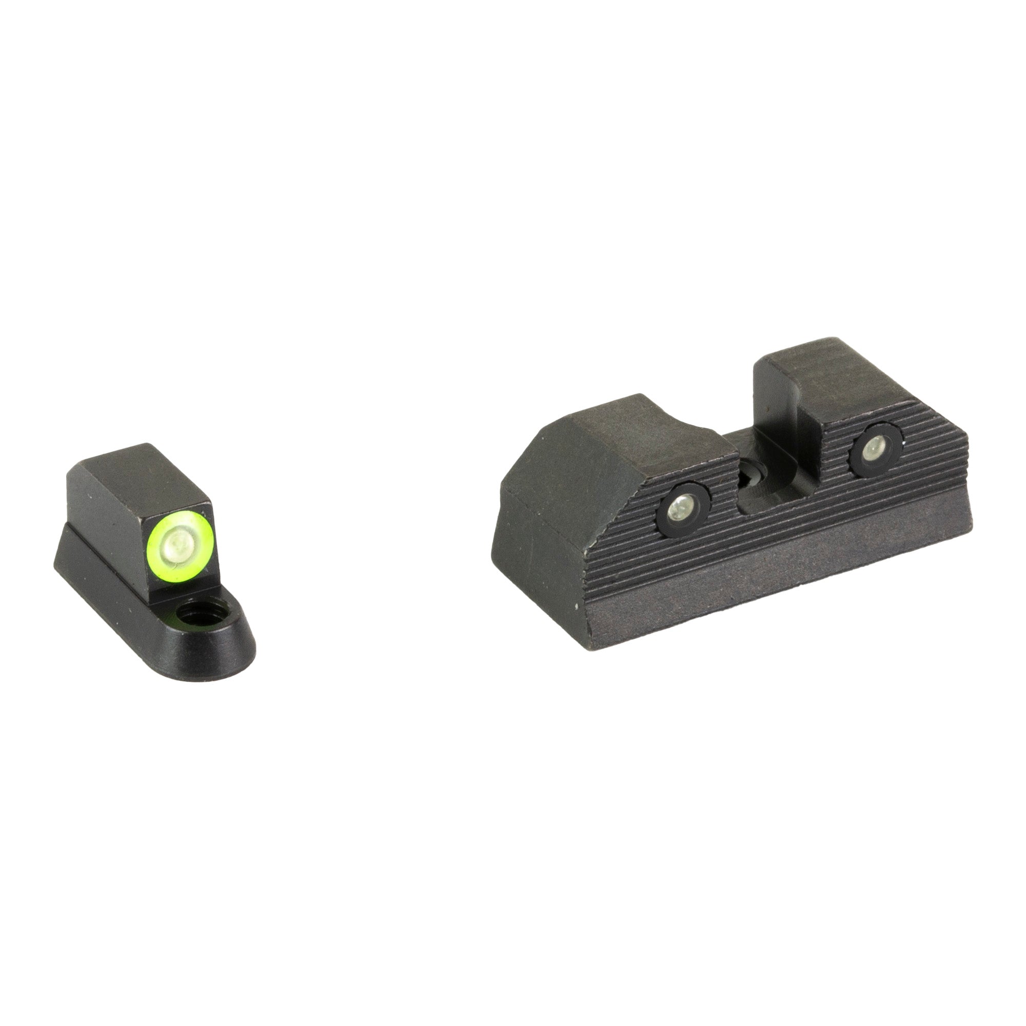 XS Sights R3D 2.0 Night Sights for CZ P10 – Green Illuminated, Dual Tritium Front and Serrated Blacked-Out Rear