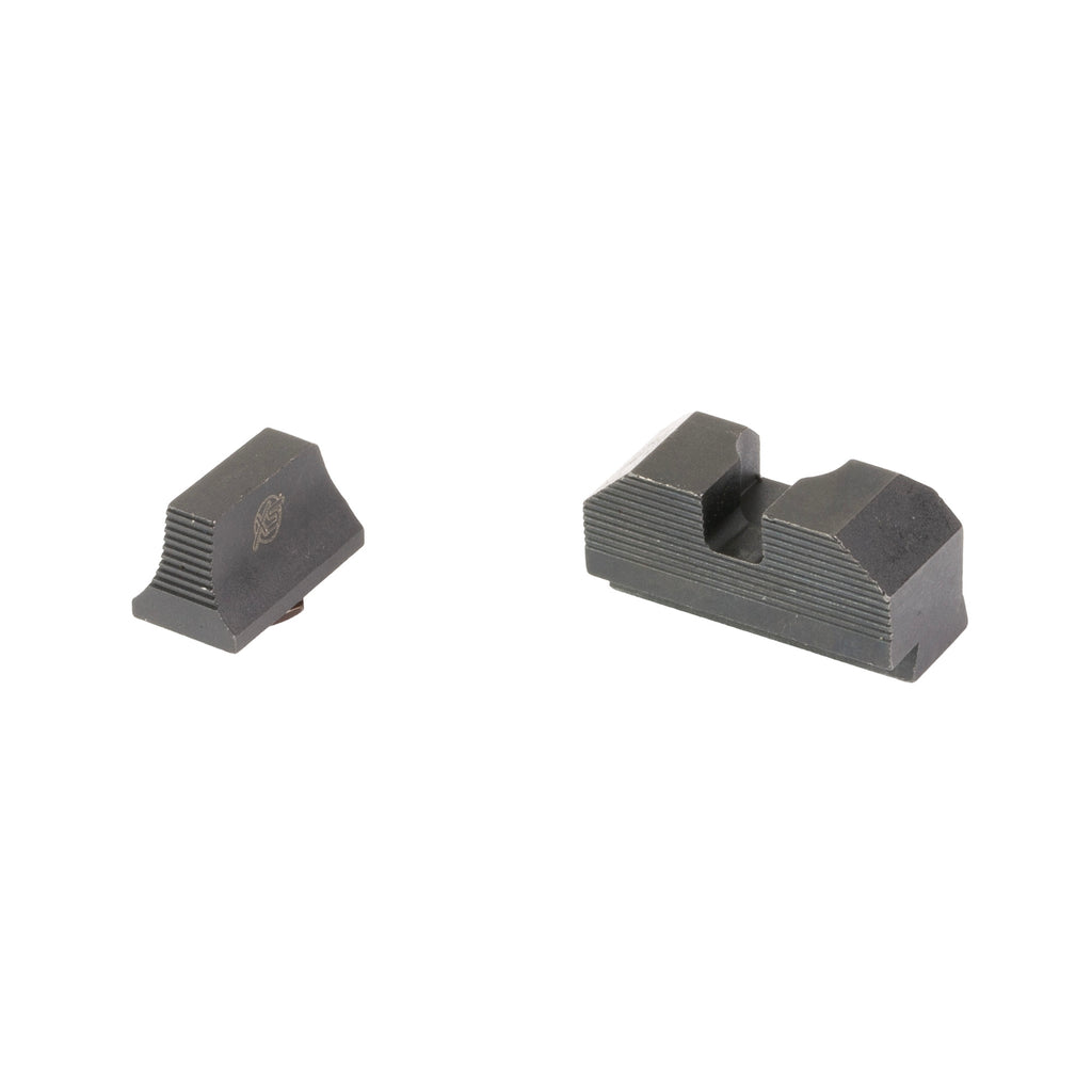 XS Sights Minimalist Back Up Iron Sights for Glock 19 MOS - Black (Part Number: GL-M201P-1)