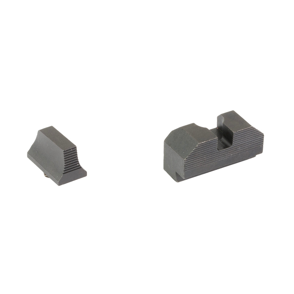 XS Sights Minimalist Back Up Iron Sights for Glock 19 MOS - Black (Part Number: GL-M201P-1)
