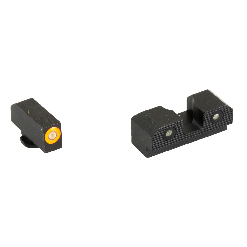 XS Sights R3D 2.0 Night Sights for Glock 43 Orange – Bright Dual-Illuminated Tritium Front and Serrated Blacked-Out Rear