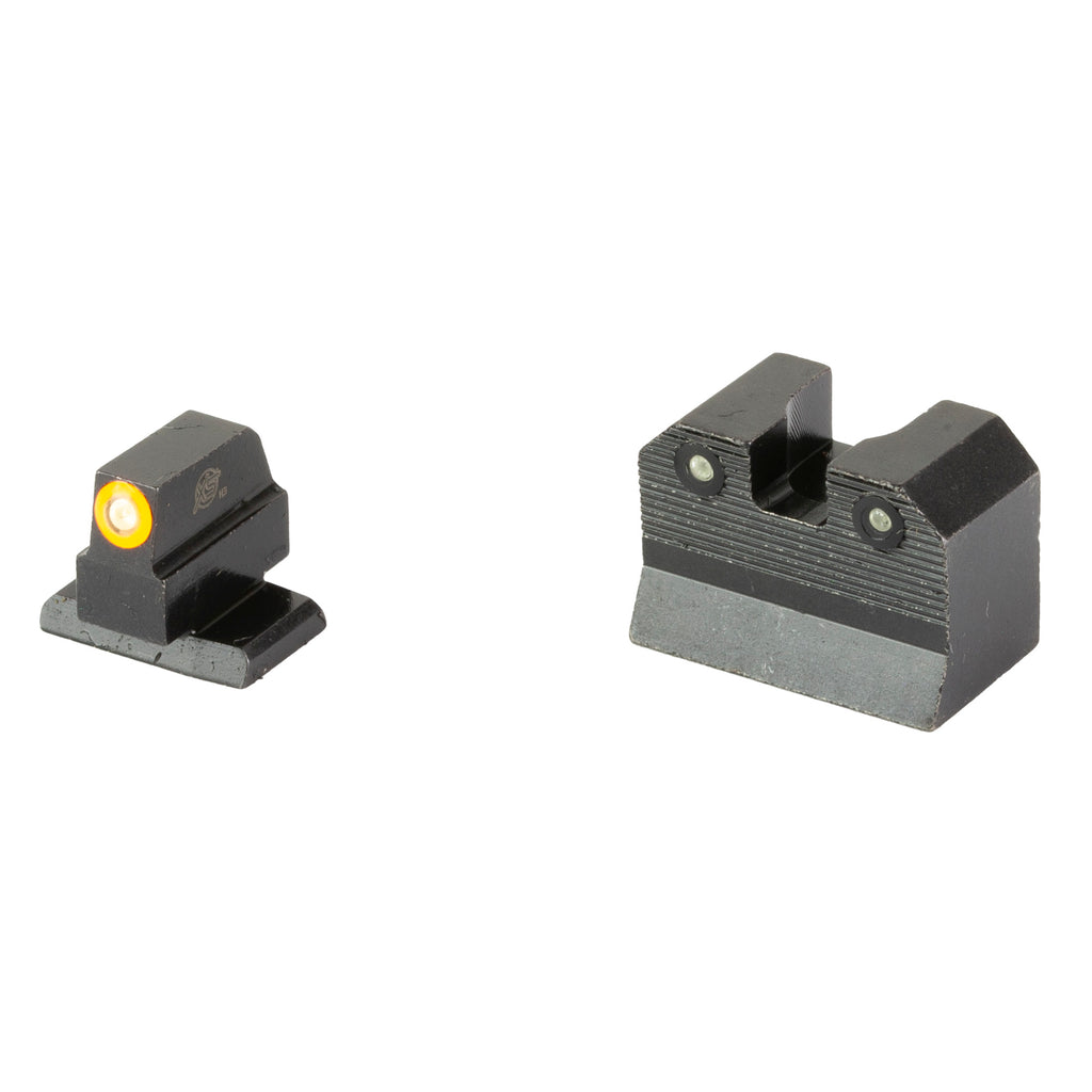 XS Sights R3D Night Sights for HK VP9, Suppressor Height, Green and Orange