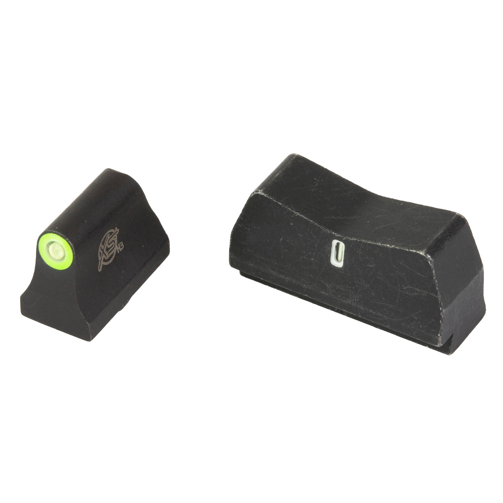XS Sights DXT2 Standard Dot Night Sights for Glock, Taurus, and Walther – Suppressor Height Green