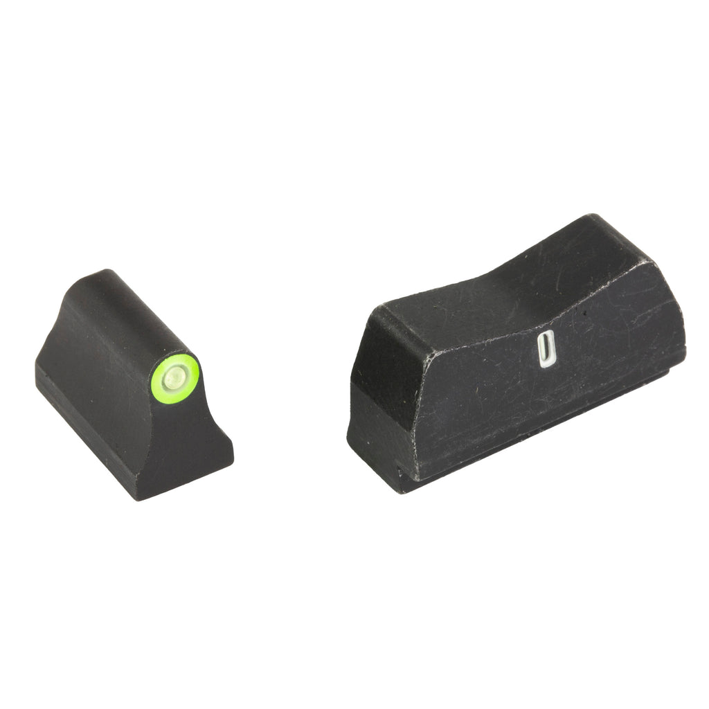 XS Sights DXT2 Standard Dot Night Sights for Glock, Taurus, and Walther – Suppressor Height Green