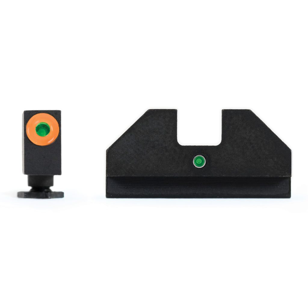 XS Sights F8 Night Sight for Glock 42 & 43 – Green Tritium Night Sights with Fast Acquisition Features