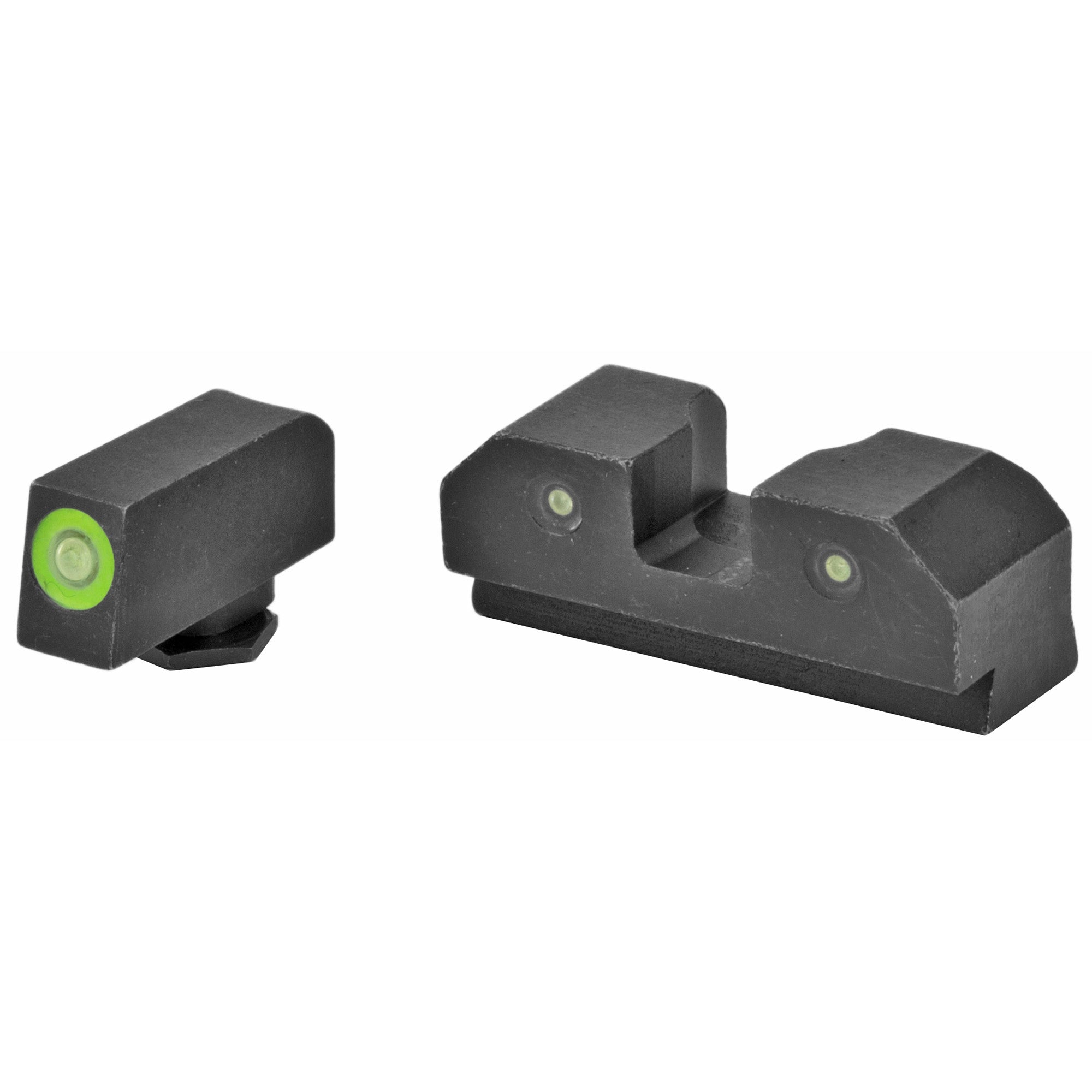 XS Sights R3D Green Tritium Front and Black Rear Night Sights for Glock Small Frame Pistols