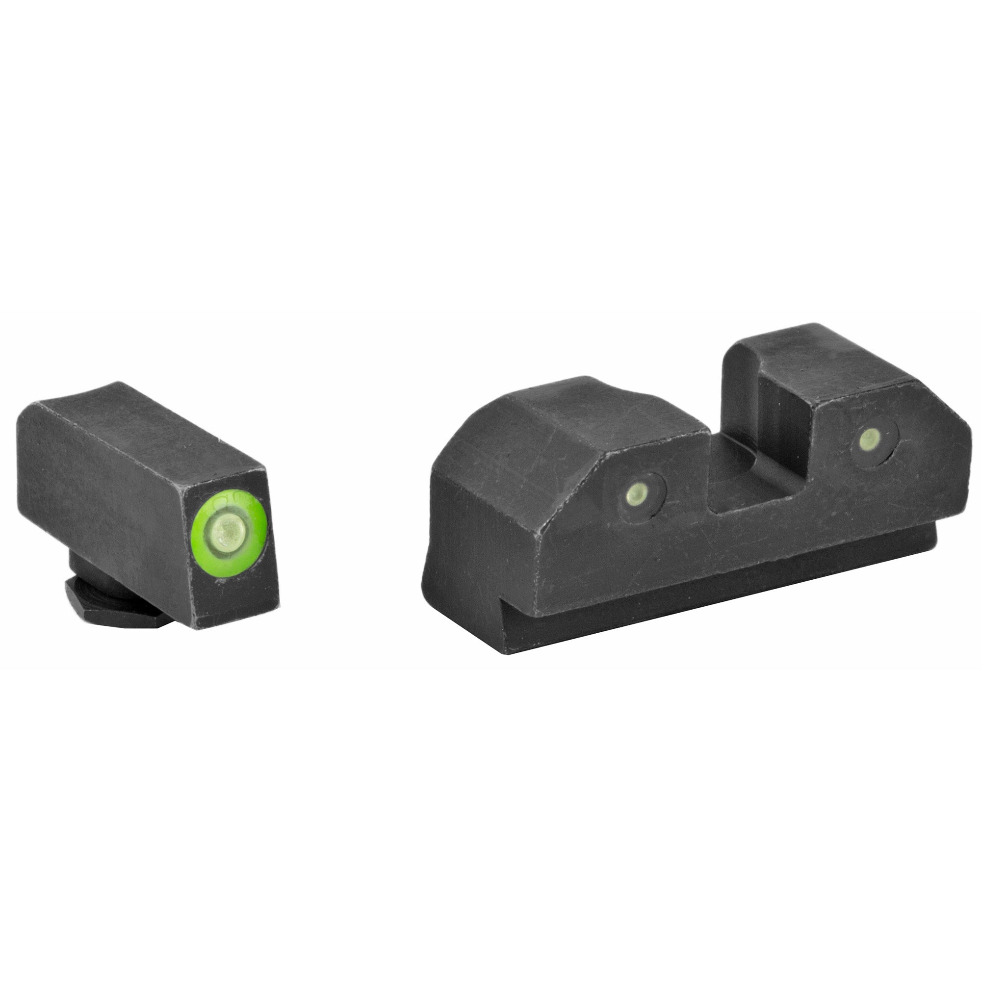 XS Sights R3D Night Sights with Green Tritium Front and Black Rear for Glock Large Frame