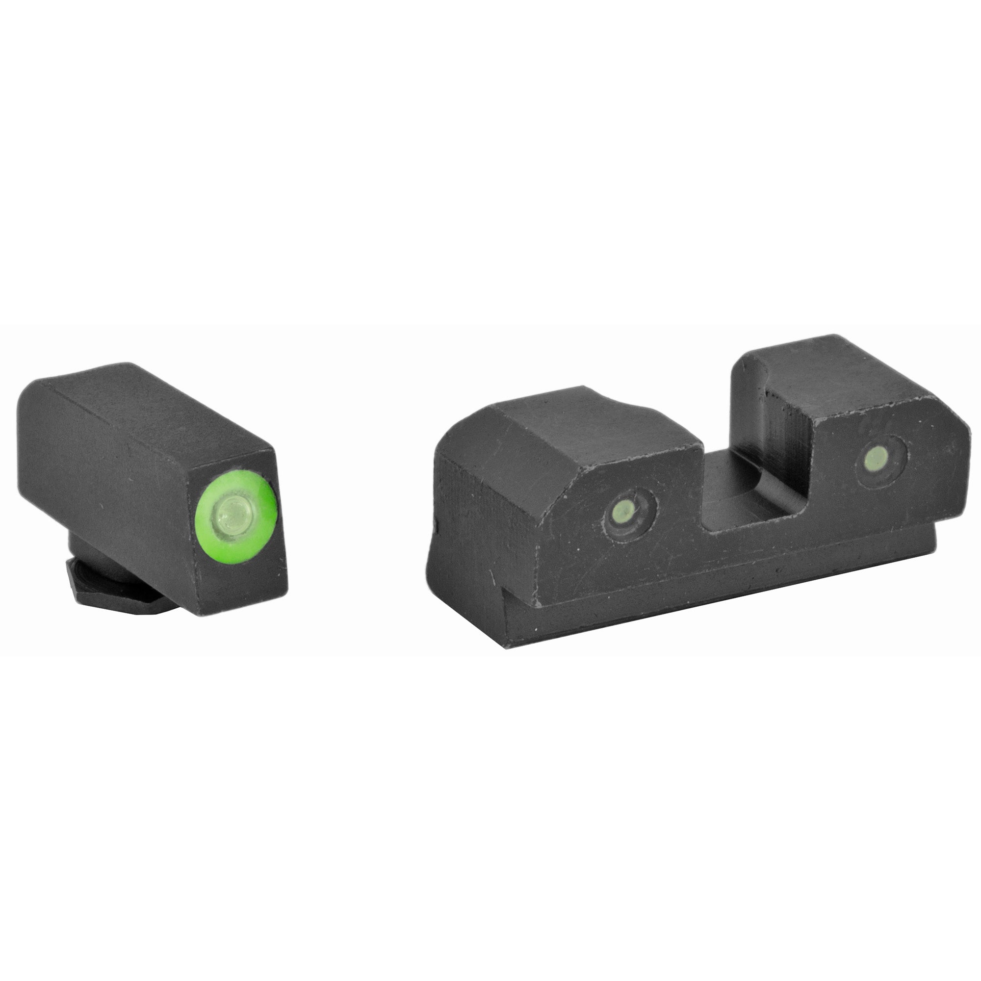 XS Sights R3D Green Tritium Front and Black Rear Night Sights for Glock 43