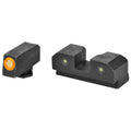 XS Sights R3D Night Sights for Glock 43 with Orange Tritium Front and Black Rear
