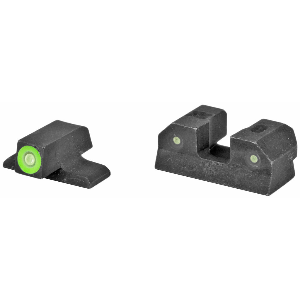 XS Sights R3D Green Tritium Front and Black Rear Night Sights for SIG/XD Pistols