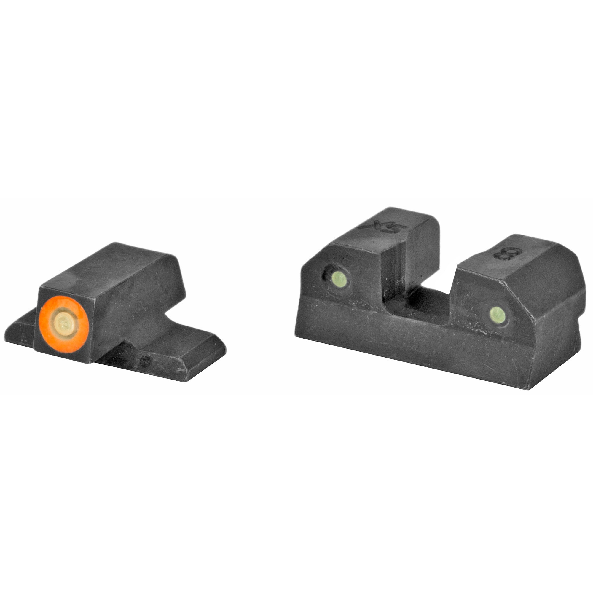XS Sights R3D Night Sights with Orange Tritium Front and Black Rear for Sig and XD Pistols