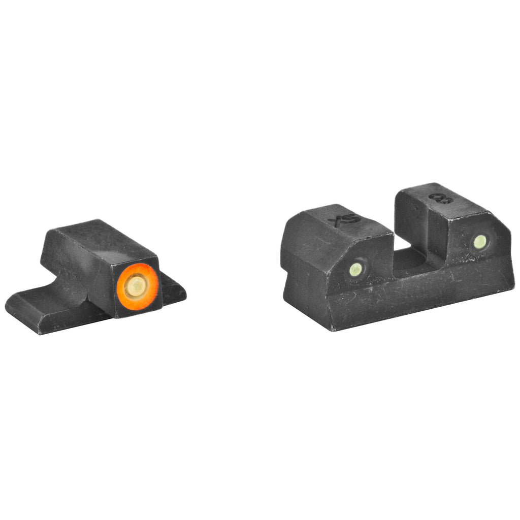 XS Sights R3D Night Sights with Orange Tritium Front and Black Rear for Sig and XD Pistols