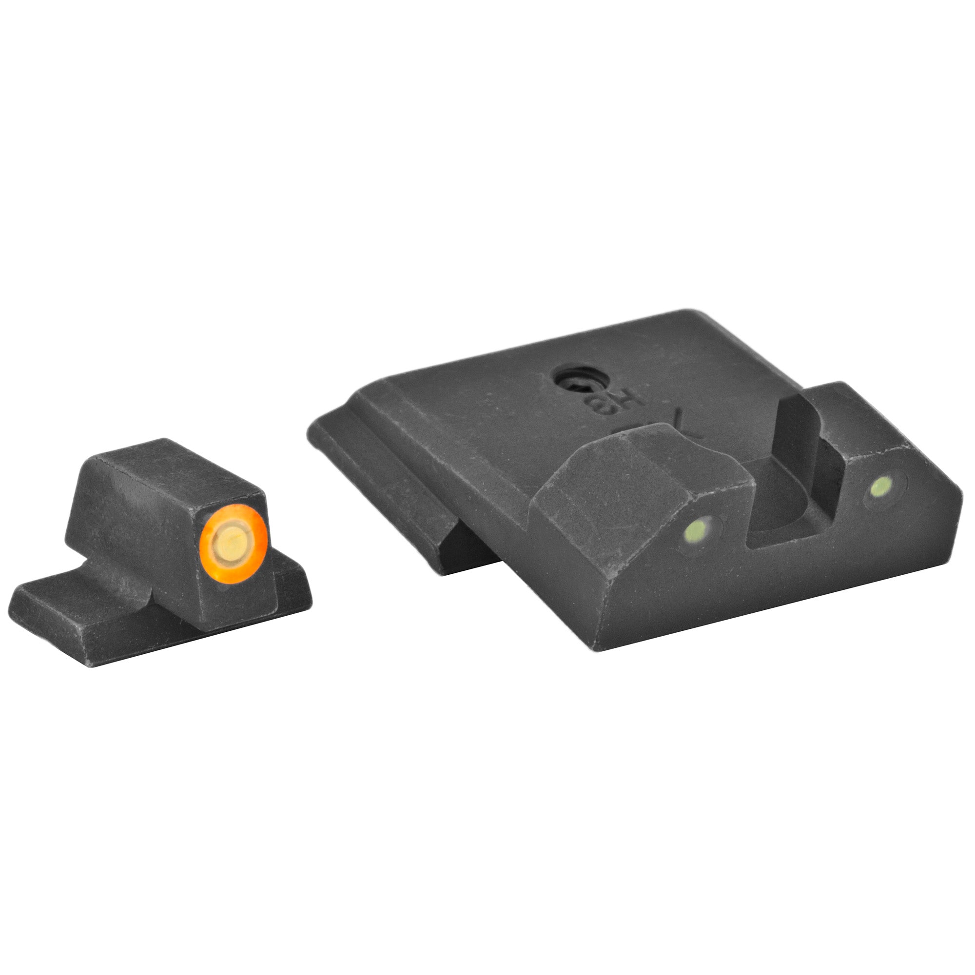 XS Sights R3D Night Sights with Orange Tritium Front and Black Rear for Enhanced Visibility