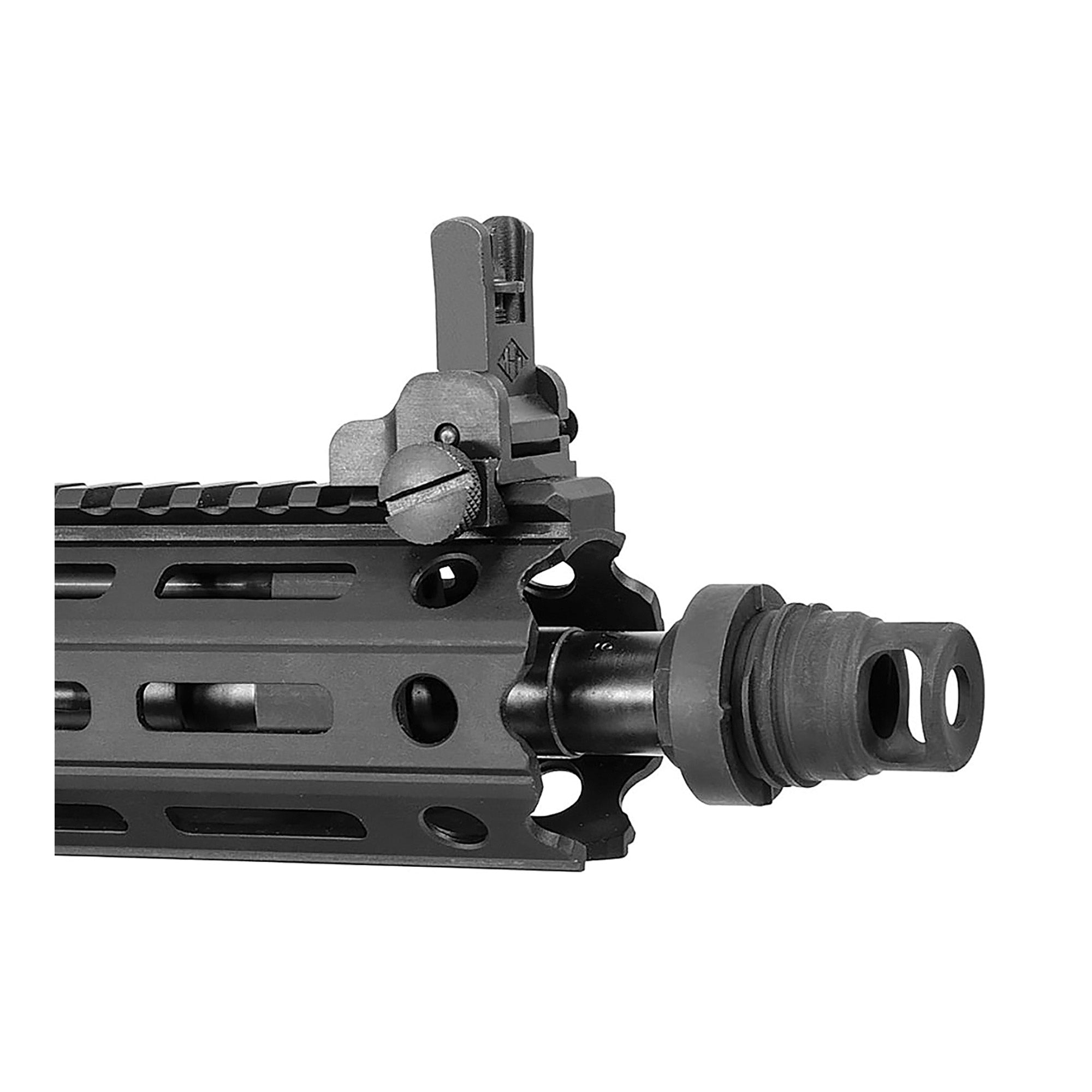 Yankee Hill Machine Co Mini QD Muzzle Brake 9mm, 1/2-28 Thread – Compact Recoil Reduction for Firearms