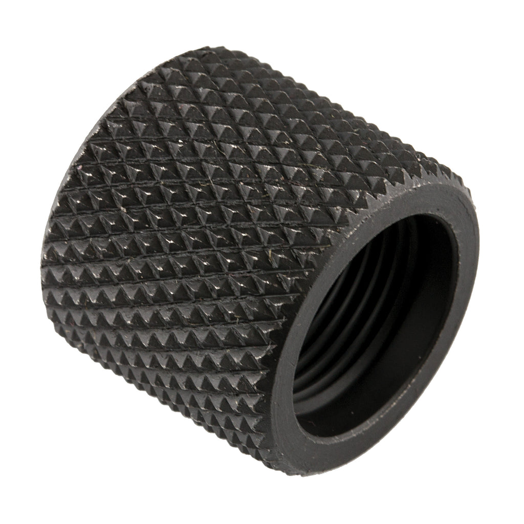 Yankee Hill Machine Co YHM-3411-B 1/2x28 Black Steel Thread Protector for Rifle Barrels