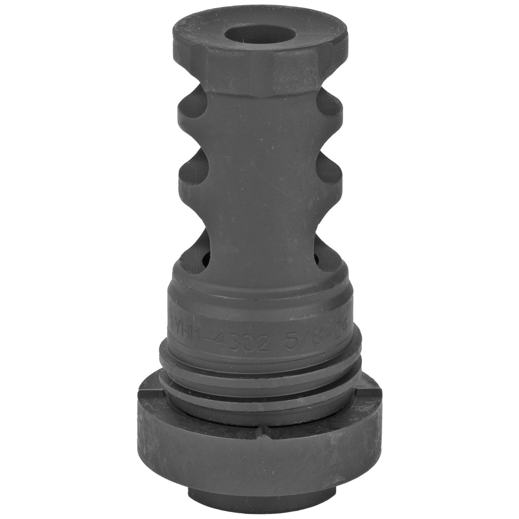 Yankee Hill Machine Co YHM-4302-MB-24A Phantom Q.D. Muzzle Brake for 30 Caliber, 5/8x24 Thread, Black