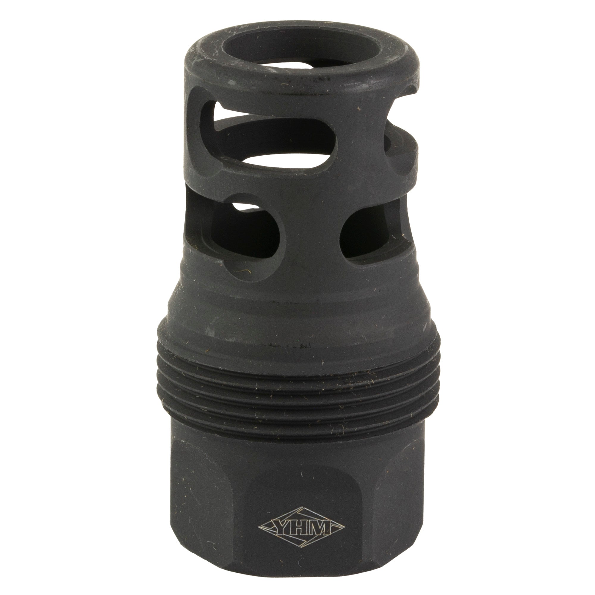 Yankee Hill Machine Co YHM Short sRx Brake 5/8-24 Black - Compact Muzzle Brake for Improved Shot Control