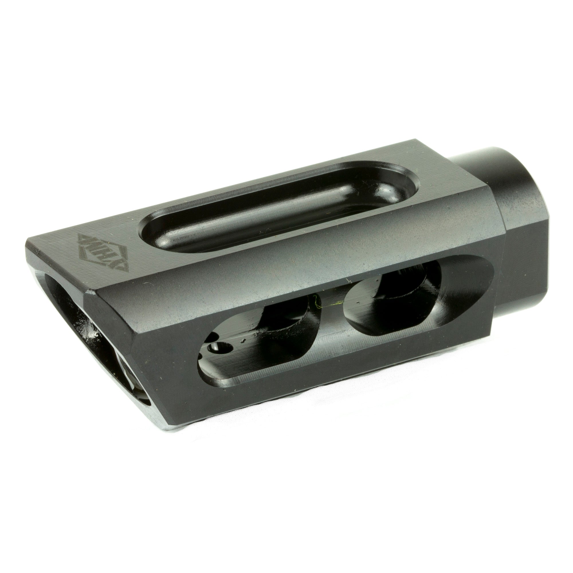 Yankee Hill Machine Co YHM-85-MB-A 9mm Slant Brake/Compensator – Muzzle Brake for Recoil Reduction and Muzzle Rise Control