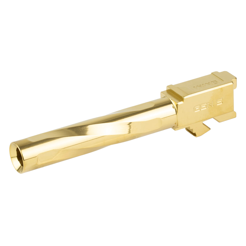 Zaffiri Precision Gold Match Grade Barrel for Glock G17 Gen 1-4 – Model Flush & Crown, 4.33 Inch, 9mm