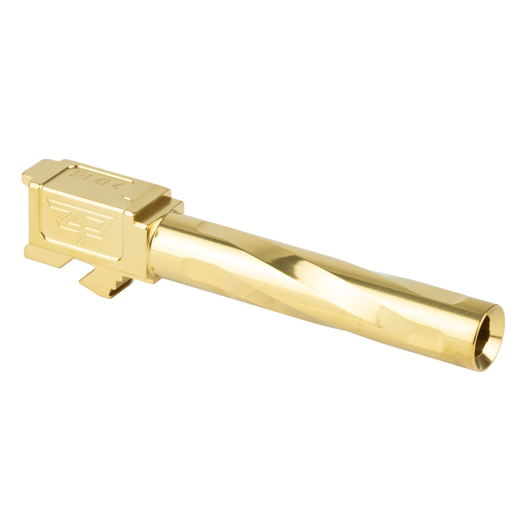 Zaffiri Precision Gold Match Grade Barrel for Glock G17 Gen 1-4 – Model Flush & Crown, 4.33 Inch, 9mm
