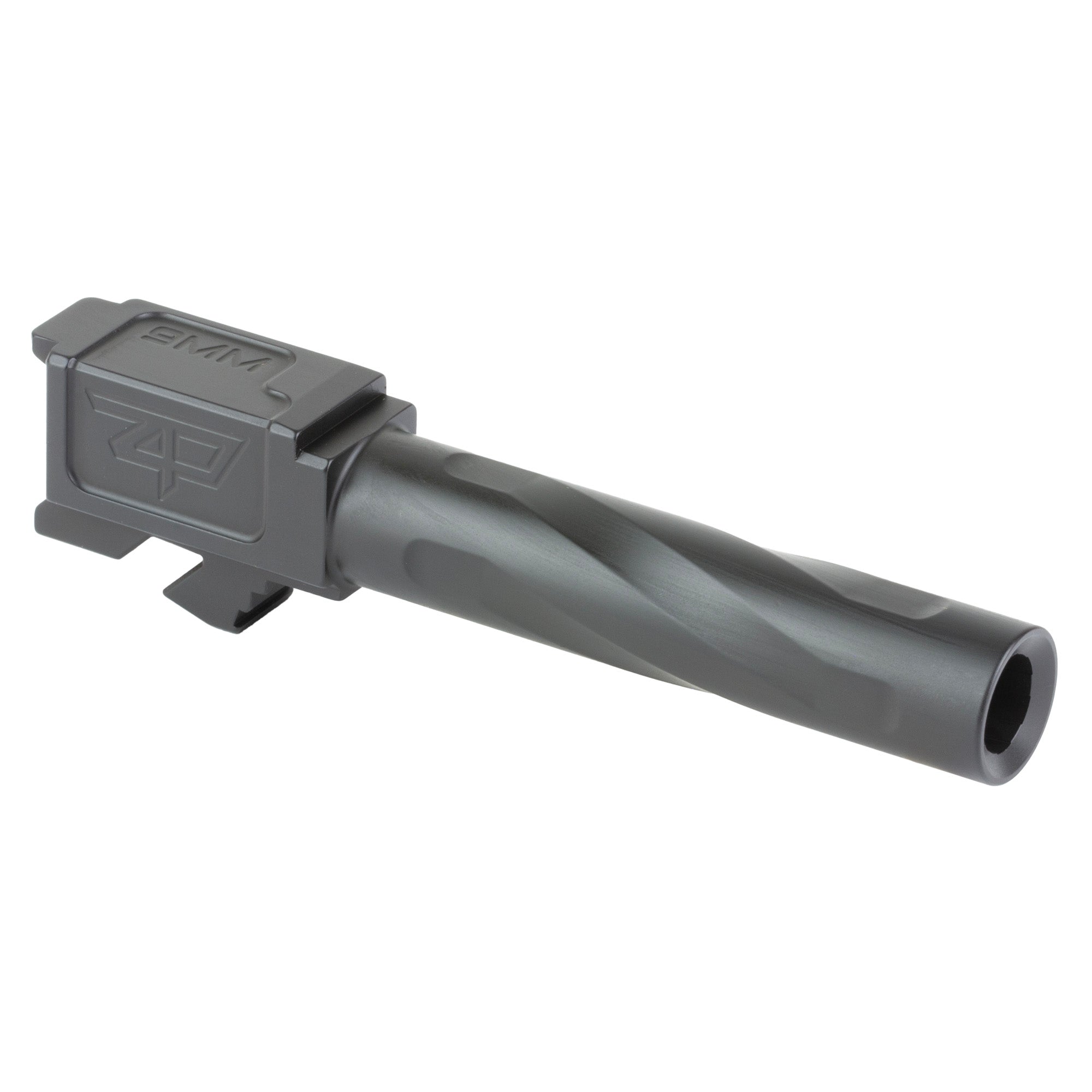 Zaffiri Precision Glock 19 Gen 5 Barrel - 9mm Flush & Crown Black (Part ZP.19G5BBN)