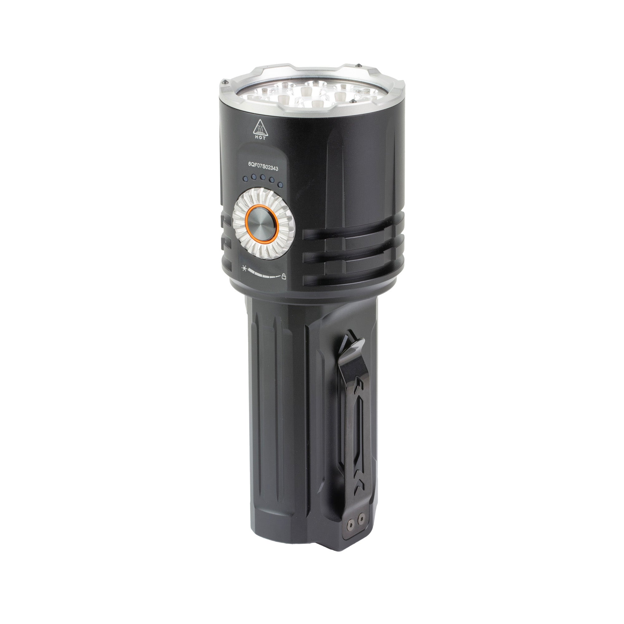 Fenix LR35R PRO 10,000 Lumen Flashlight with Red and UV Modes, USB-C Rechargeable, Black