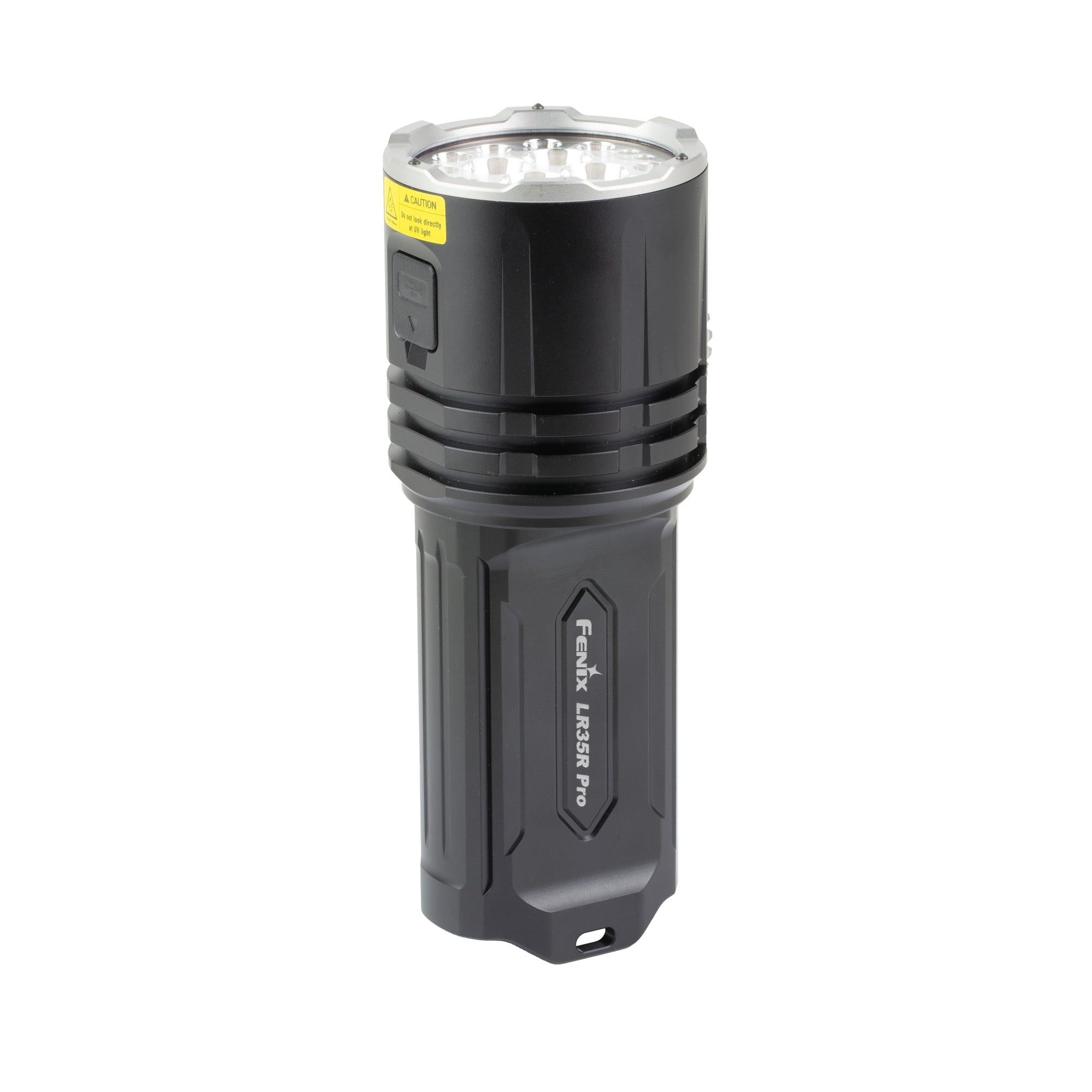 Fenix LR35R PRO 10,000 Lumen Flashlight with Red and UV Modes, USB-C Rechargeable, Black