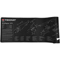 TekMat Ultra Rifle Mat for Remington 870 with Exploded Diagram and Protective Surface
