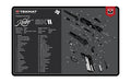 TekMat Kimber 2K11 Cleaning Mat - Large 17-inch Oil & Water Resistant Work Surface