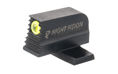 Night Fision Optics Ready Stealth Tritium Gun Sight with Bright White Ring, Black
