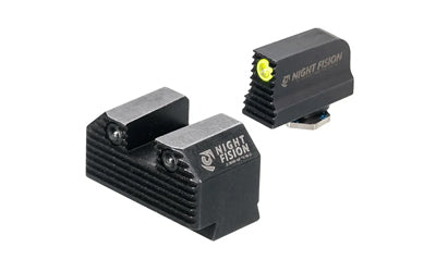 Night Fision Optics Ready Stealth Tritium Gun Sight for Glock 43X (Part Number GLK-003-220-227-YGZG)