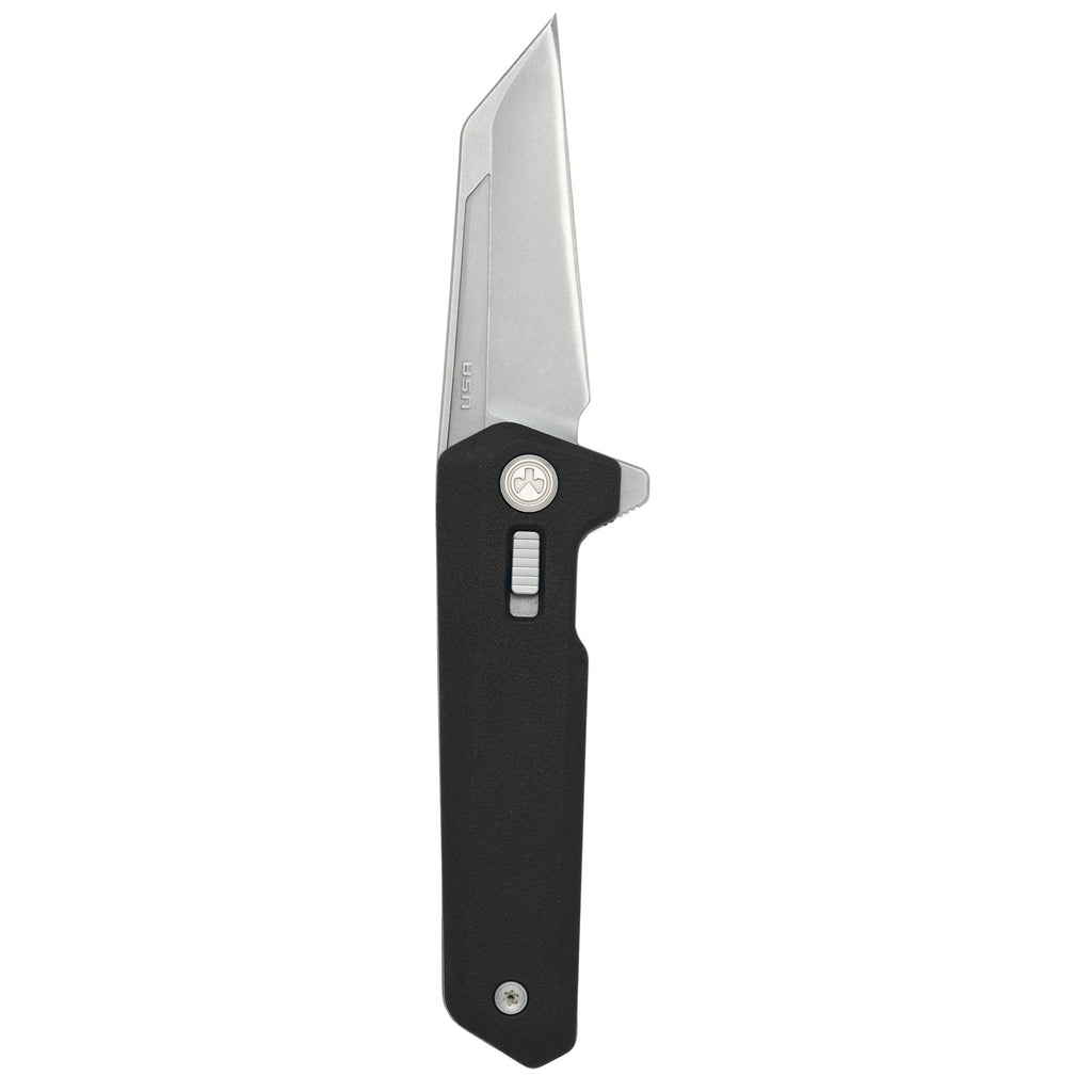 Magpul Industries Breslau Folding Knife - 2.94-inch Plain Edge, Black