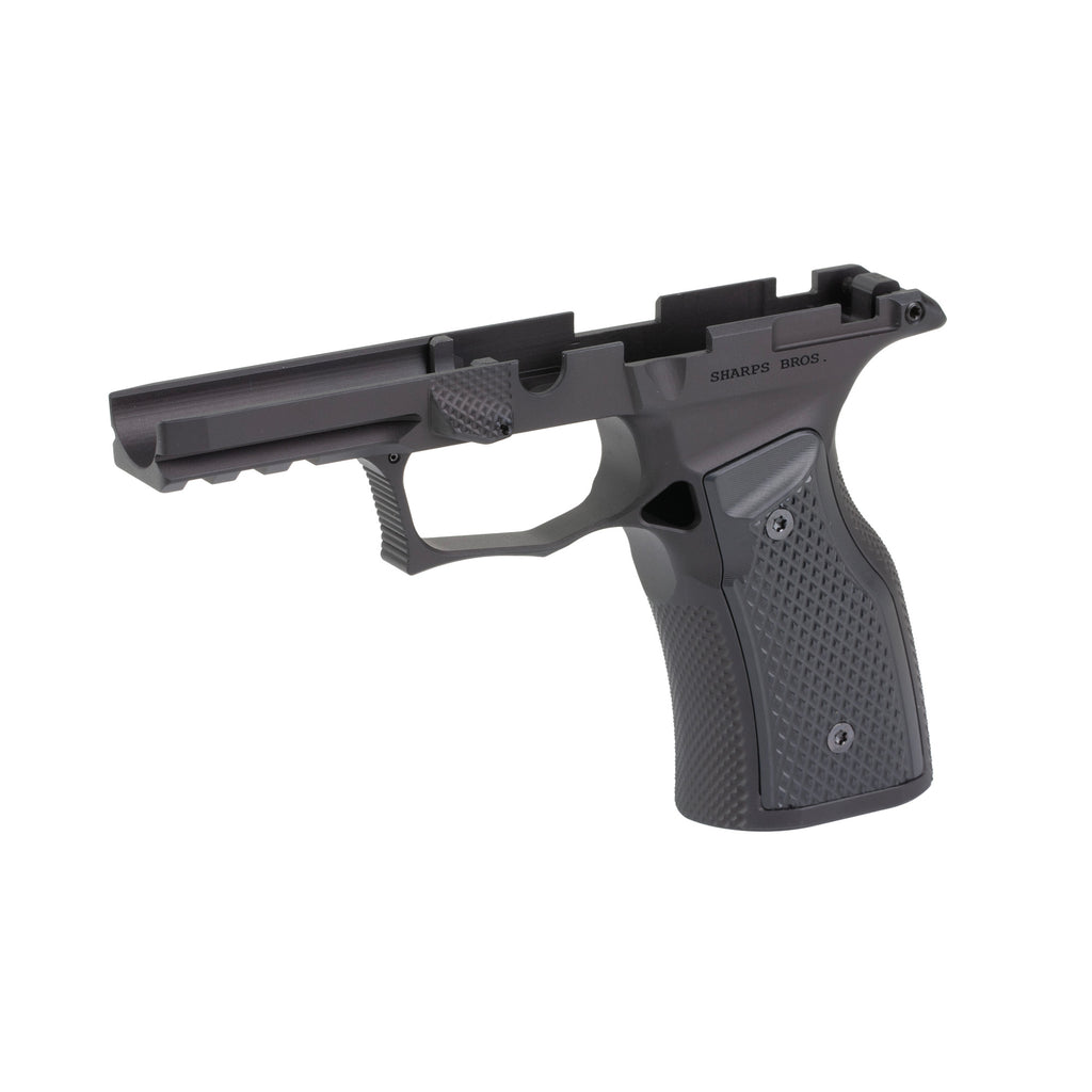 Sharps Bros. SBGM07-G3-BLK Grip Module for Sig P365 X-Macro with Black Anodized Finish