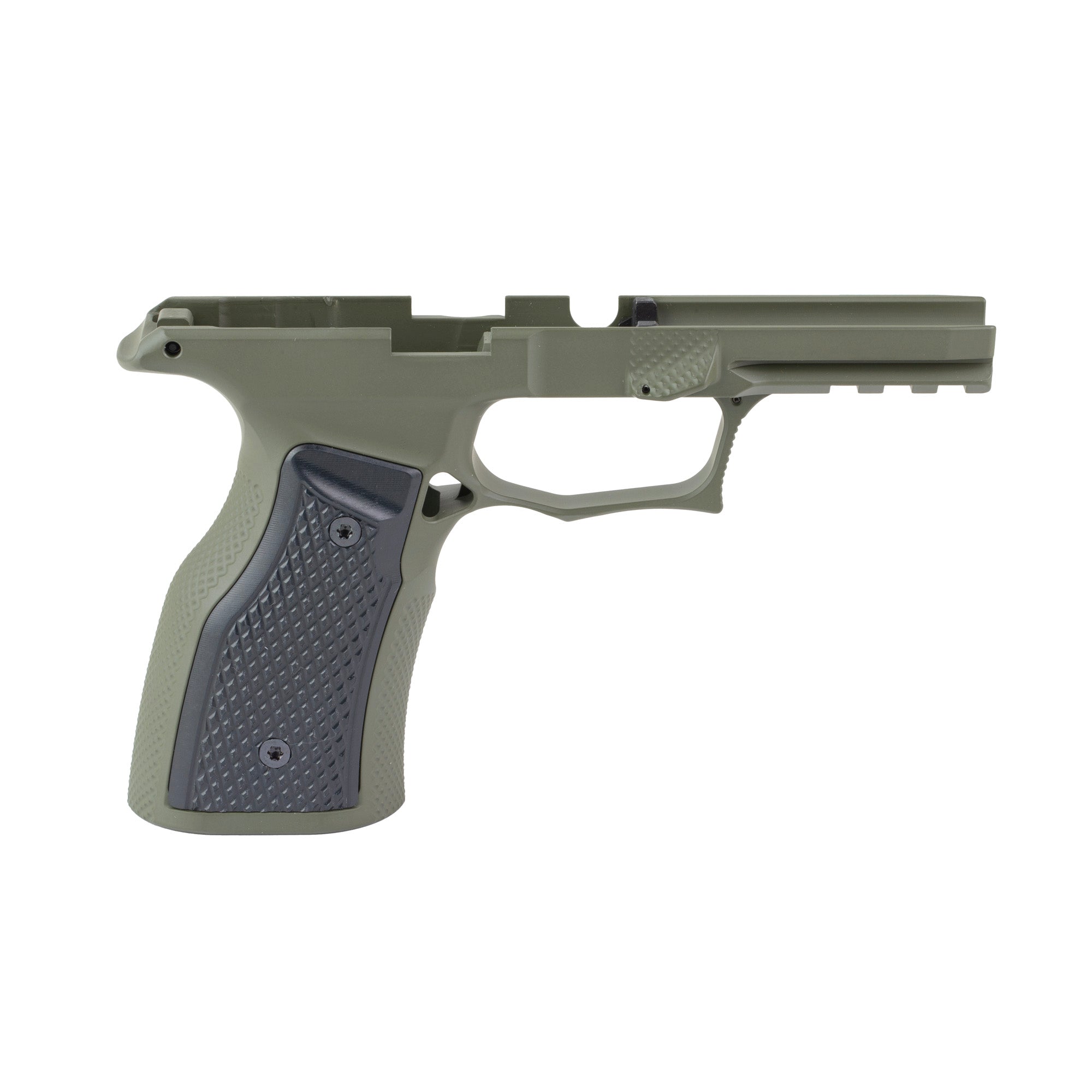 Sharps Bros. Gen 3 P365 X-Macro Grip Module in Olive Drab Green with Black Panels