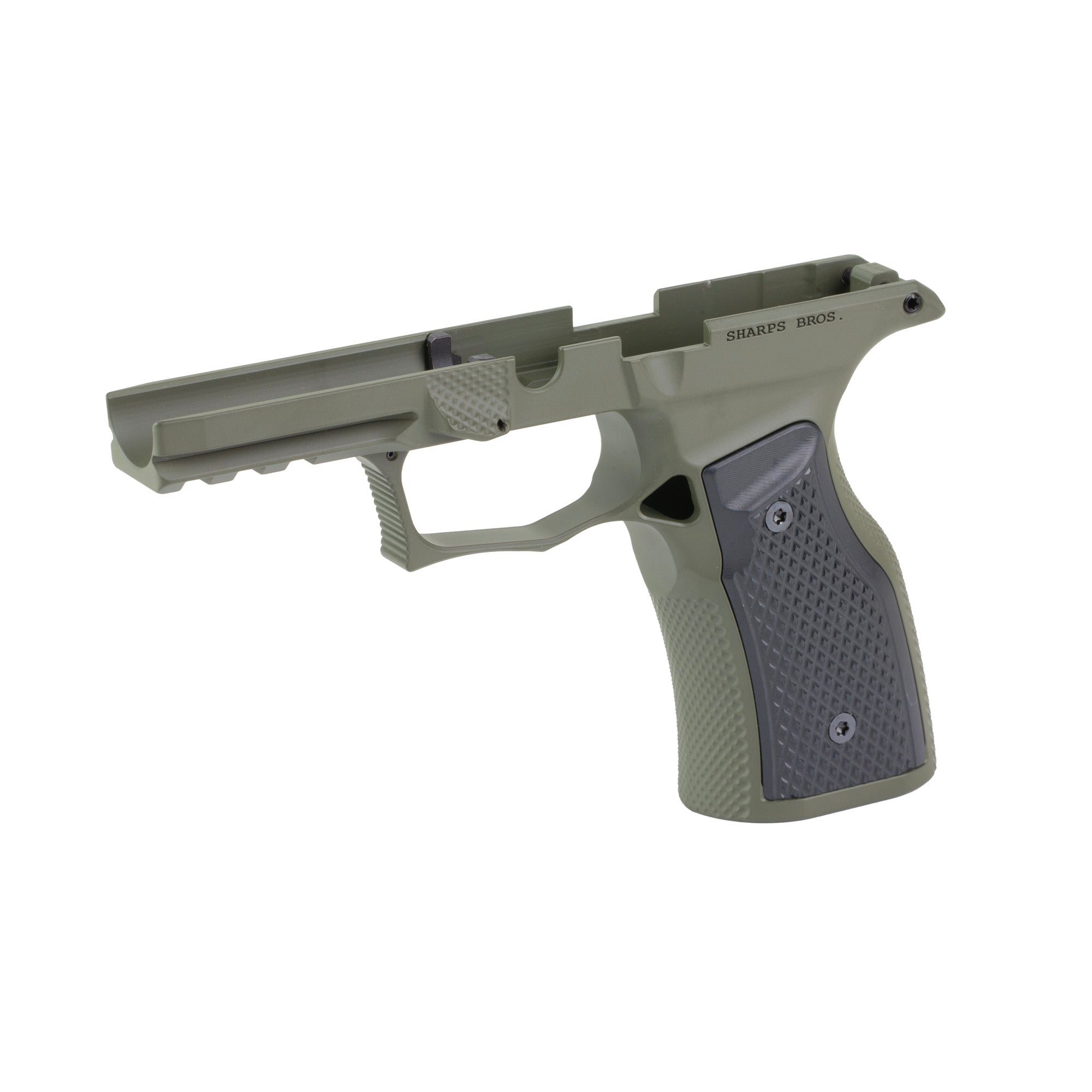 Sharps Bros. Gen 3 P365 X-Macro Grip Module in Olive Drab Green with Black Panels